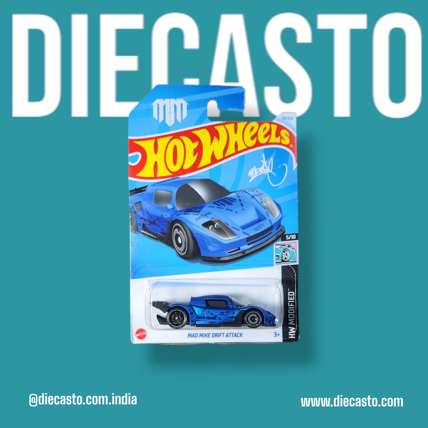 Hot Wheels - Mad Mike Drift Attack - DIECASTO