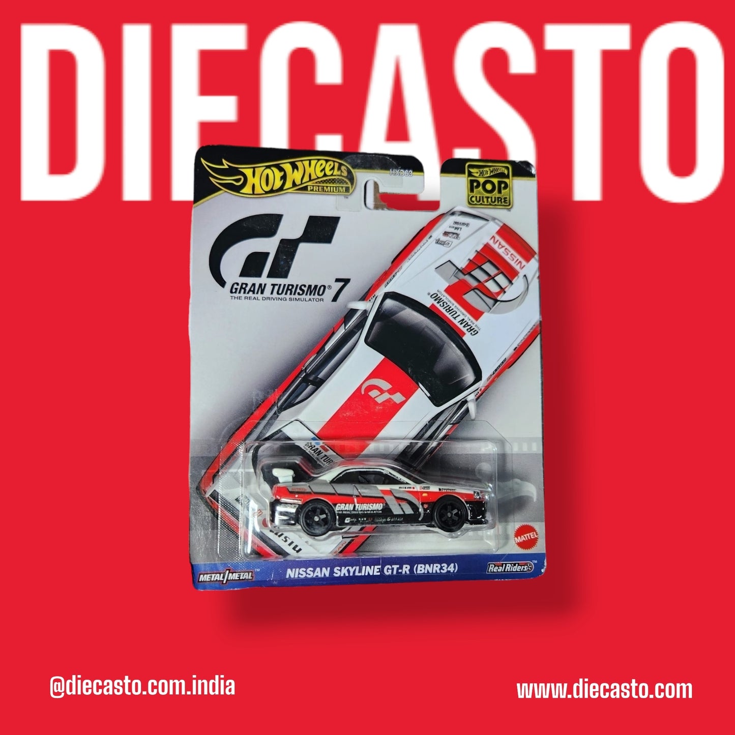 Hot Wheels - Pop Culture - Nissan Skyline GT-R (BNR34) - DIECASTO