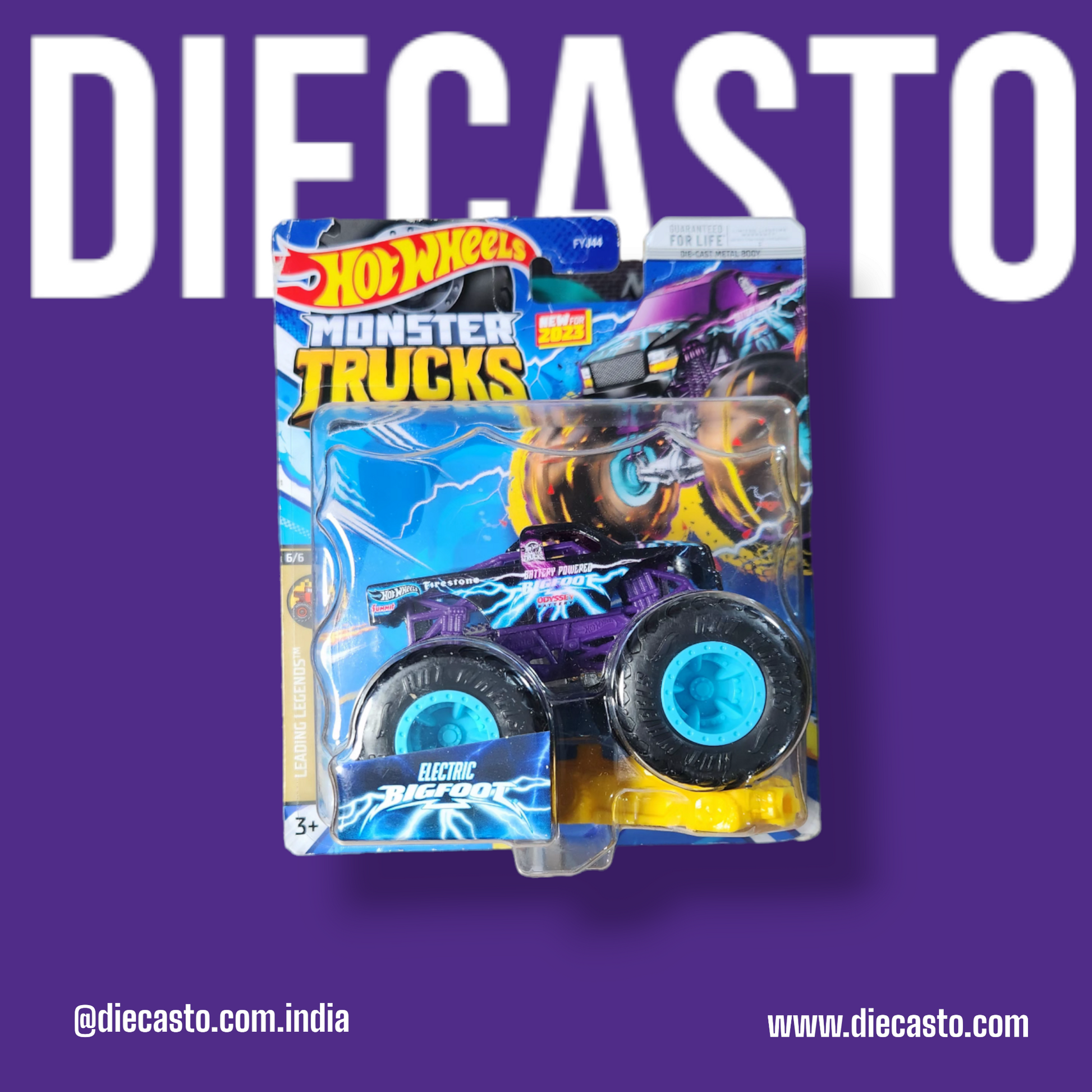 Hot Wheels - Monster Trucks - Electric Bigfoot - DIECASTO