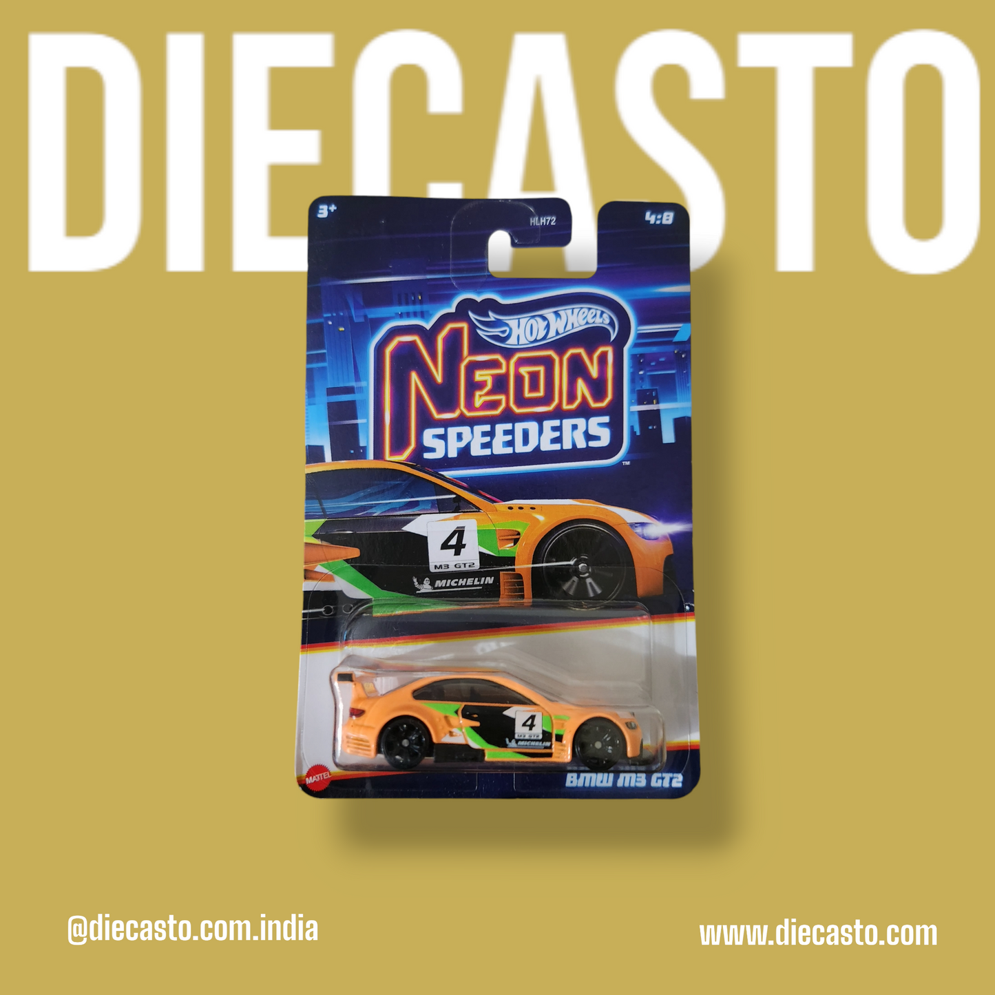 Hot Wheels - Neon Speeders - BMW M3 GT2 - DIECASTO