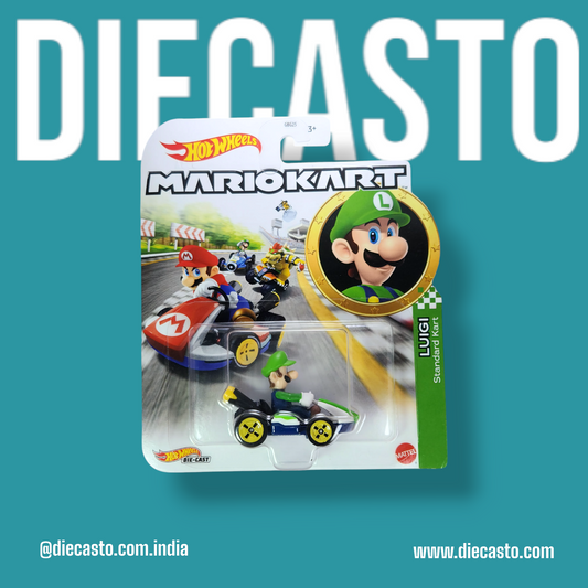 Hot Wheels - Mario Kart - Luigi - DIECASTO